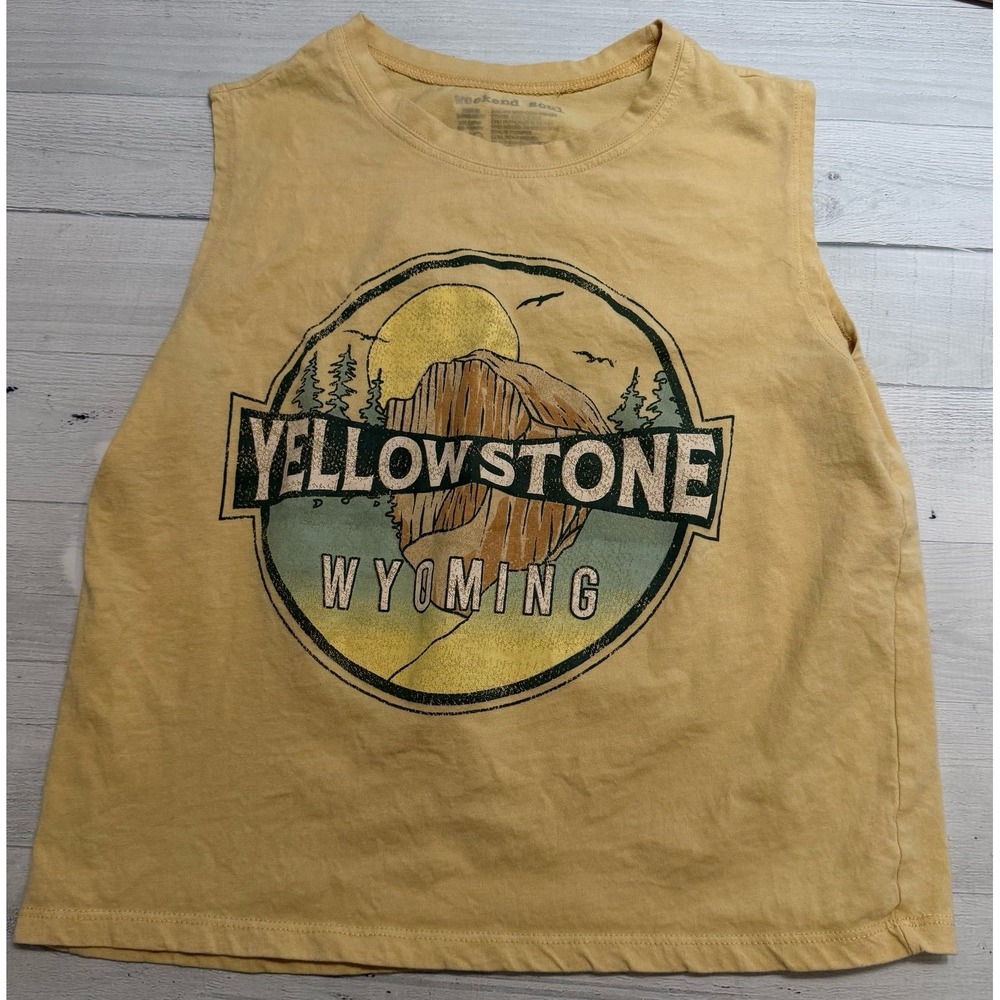 Weekend Soul women's Yellowstone national park Wyoming tank top‎ XS
